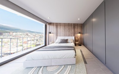 Qondesa - apartments for sale, La Carolina Quito - Elegant room with great view