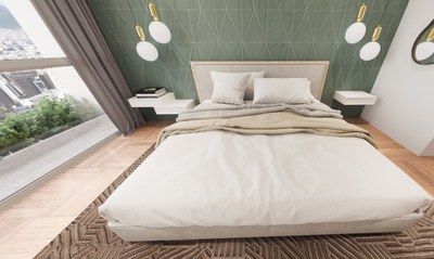 QANVAS, condos for sale in La Carolina Quito, spacious bedroom with fabulous views