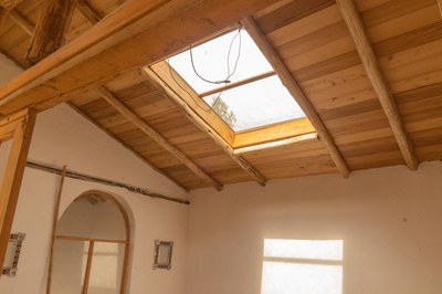 third room ceiling on second floorr