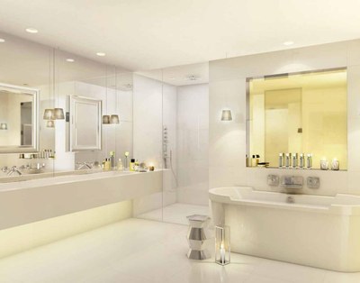 YOO GUAYAQUIL - Spacious bathroom with luxurious design - condos for sale in Puerto Santa Ana, Guayaquil