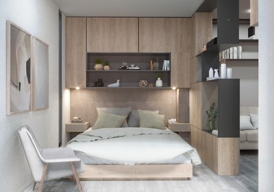 LUCIE PROJECT - studio apartments for sale in the center of Quito - modern bedrooms