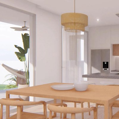 Karibao Villas II - houses for sale near the sea in Cantón Playas - Interiors with great natural lighting