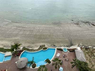 Direct beach access ~ view of building amenities