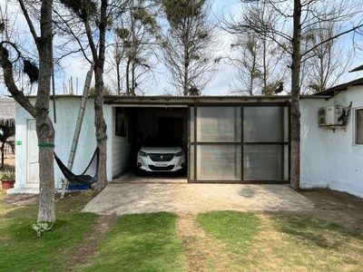 covered garage area