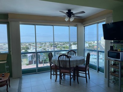 Open concept dining area with views!