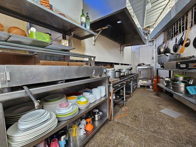 Kitchen In Restaurant
