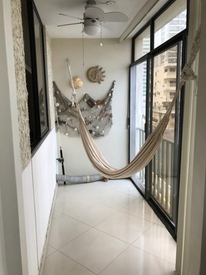  Quiet Balcony Niche With Ceiling Fan