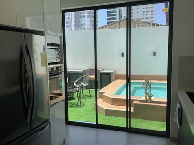 Sliding Doors To Back Patio And Pool 