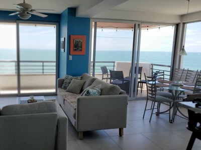 Stunning Beachfront Condo with Excellent Rental Potential: Fully furnished oceanfront condo with stunning, uninterrupted views. 