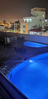 View of Pool at Night
