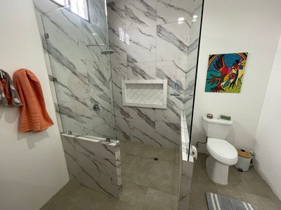 Pelican House ~ second bathroom walk-in shower