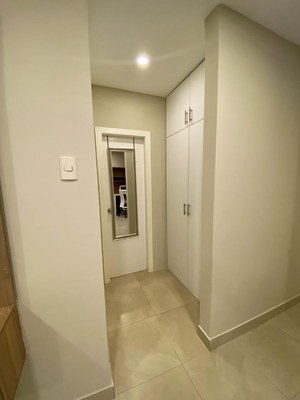 16 Storage On Each Side Of Entry To Bathroom